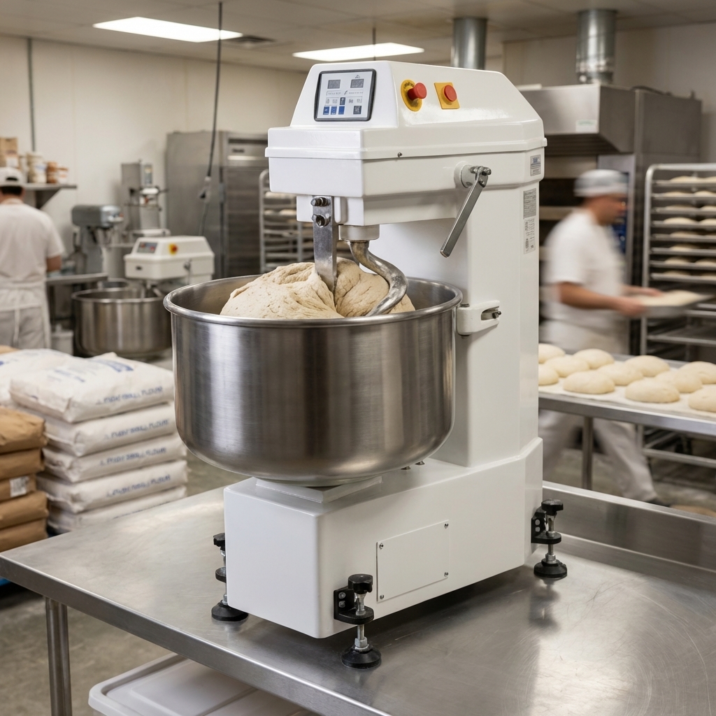 Witness the exceptional durability and robust construction of the ABSFBM-80HDB, engineered to withstand the most rigorous commercial bakery demands.