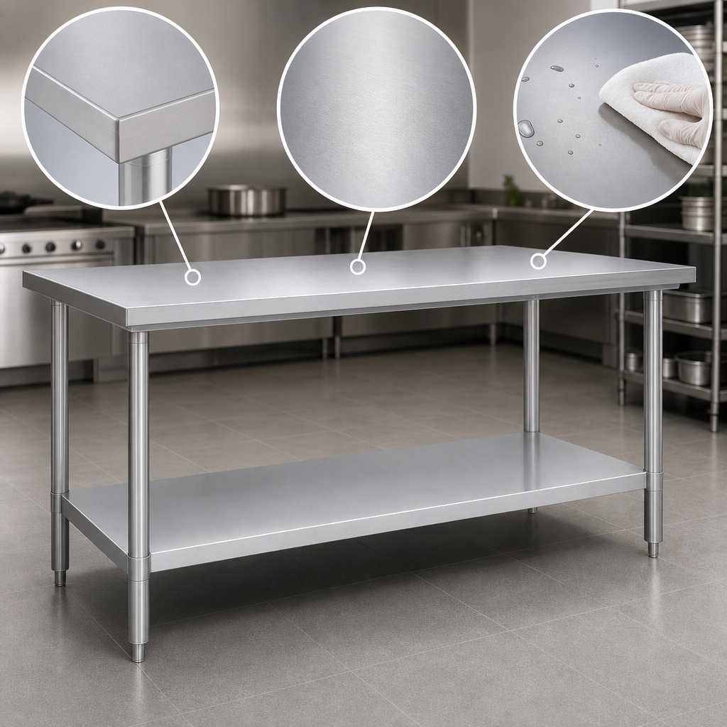 14-Gauge 300-Series Stainless Steel Top