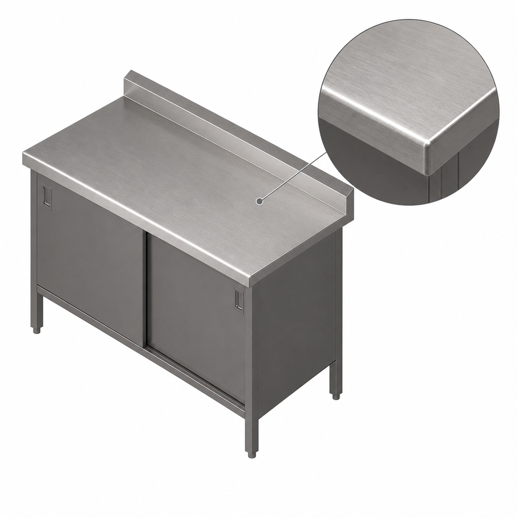16-Gauge Stainless Steel Top