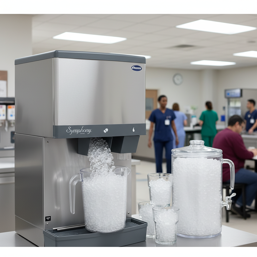 Ensure a steady supply of refreshing Chewblet ice for your busiest establishment with this dispenser's impressive high production capacity.