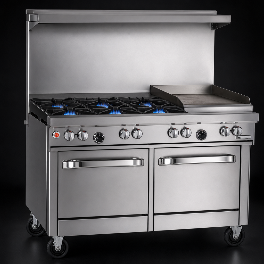 Four Non-Clog Burners