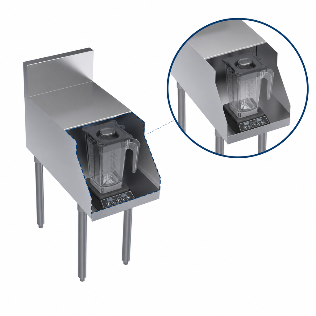 Flat Top With Recessed Blender Shelf