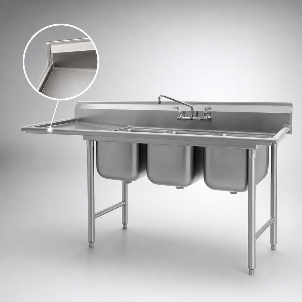 Left-Hand 24-Inch Drainboard