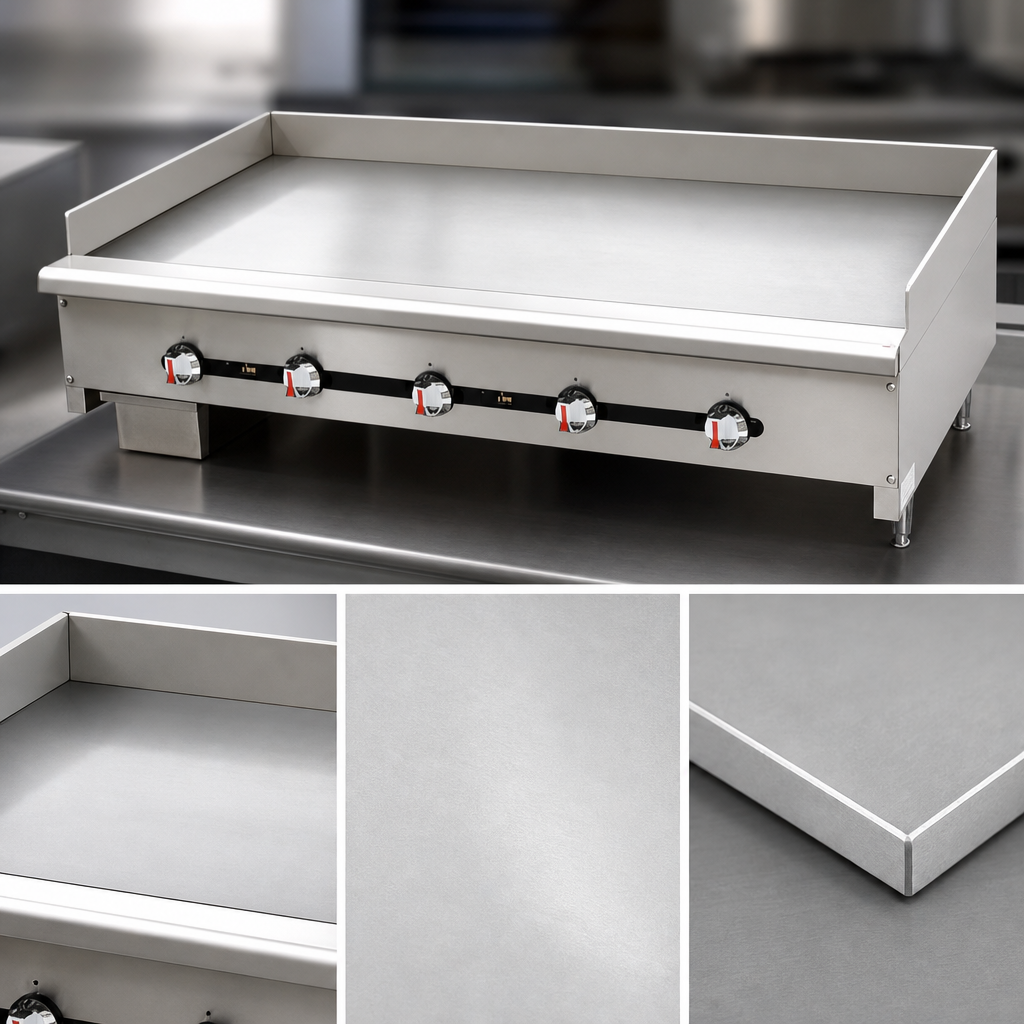 Smooth Polished Steel Griddle Plate