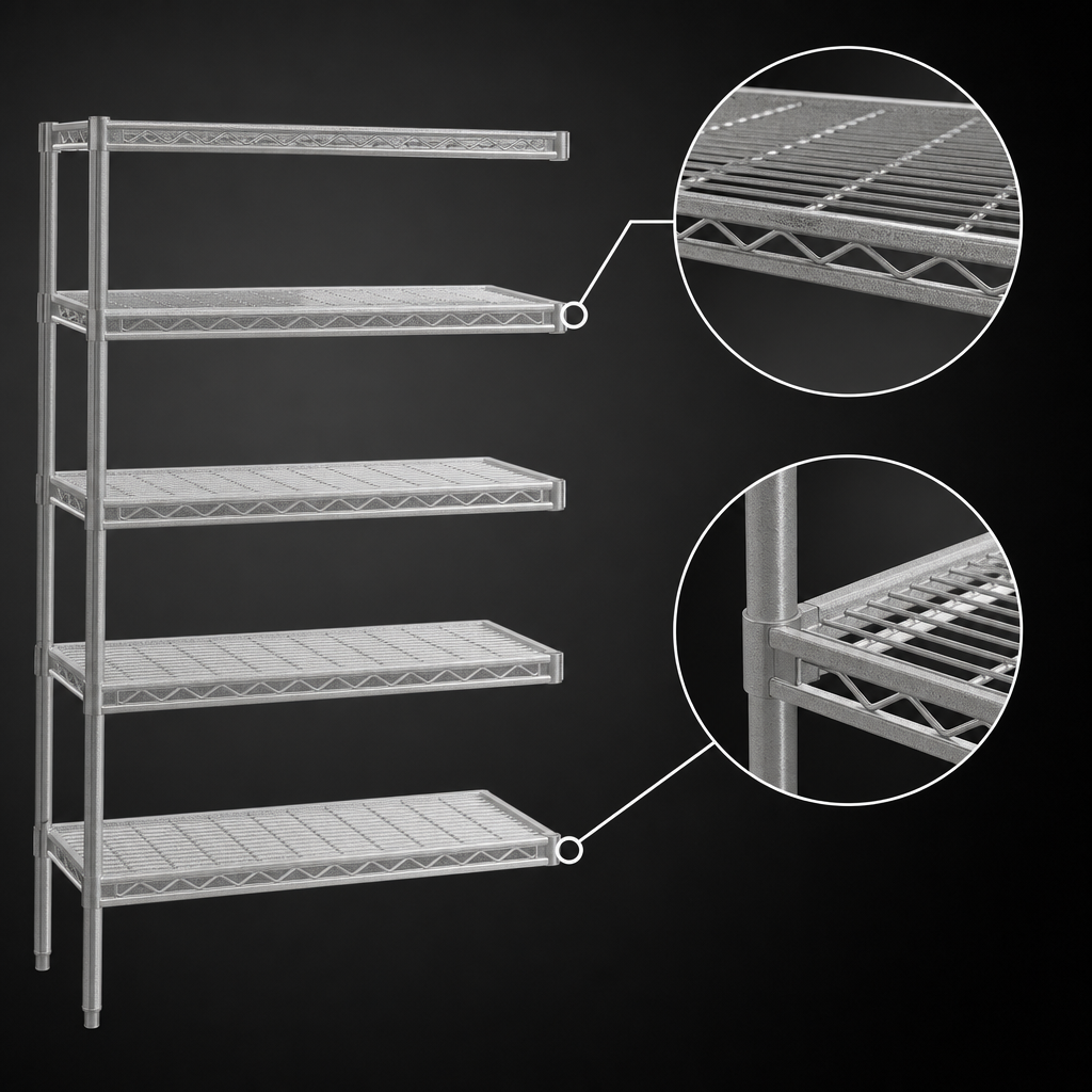 Patented QuadTruss Shelf Design