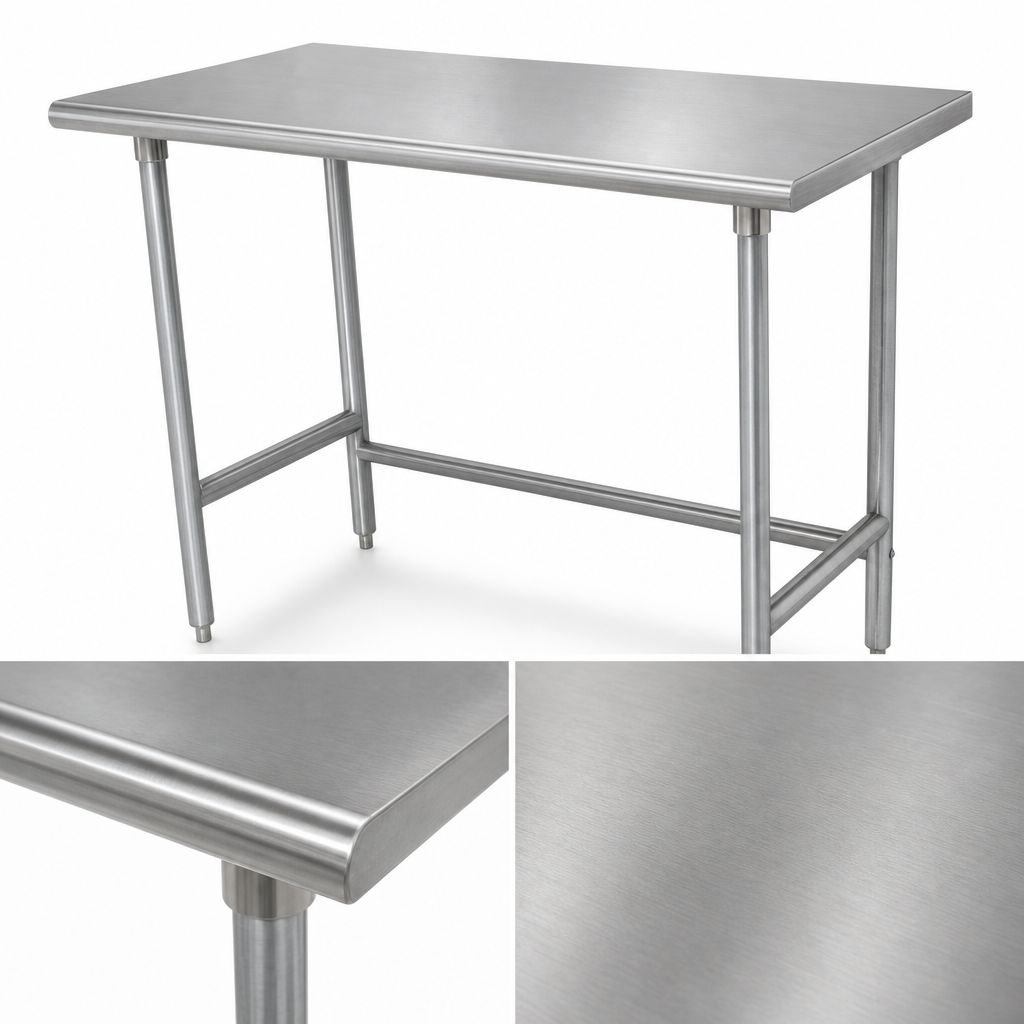14-Gauge 304 Stainless Steel Top