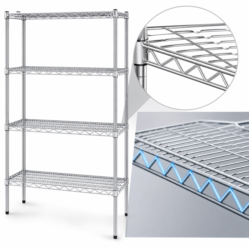 Patented QuadTruss® Shelf Design