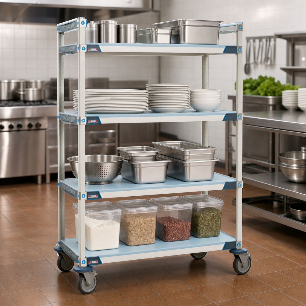 Four Solid Mat Shelves