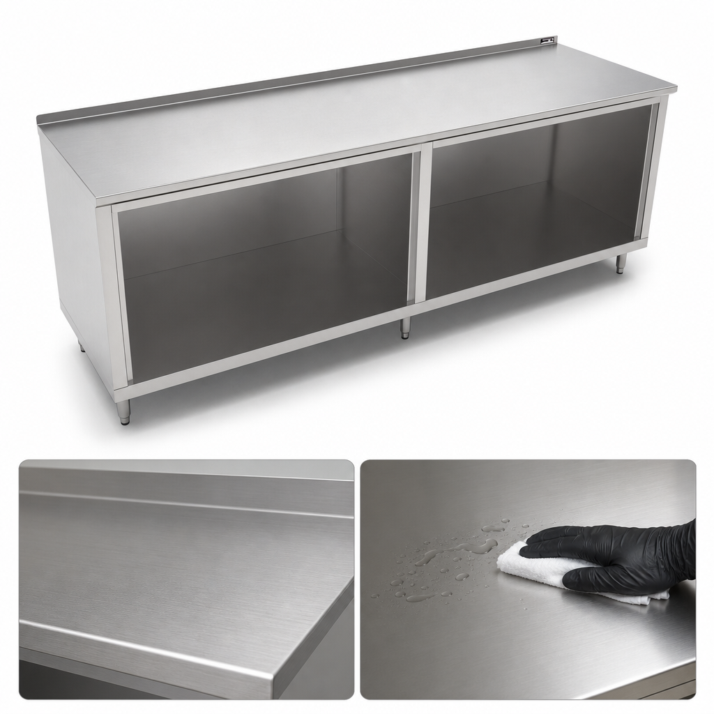 16 Gauge Type 300 Stainless Steel Top