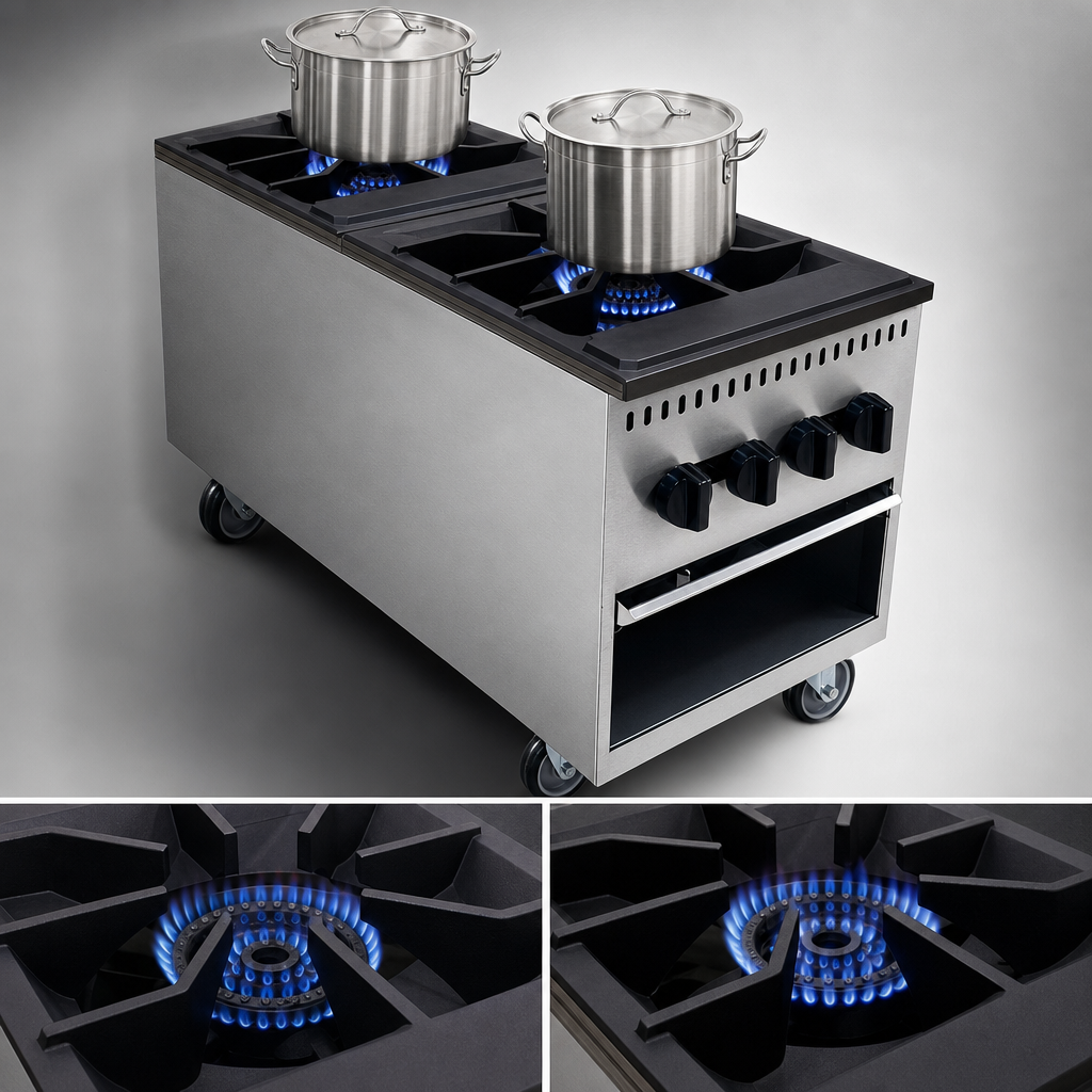 Two 3-Ring Burners