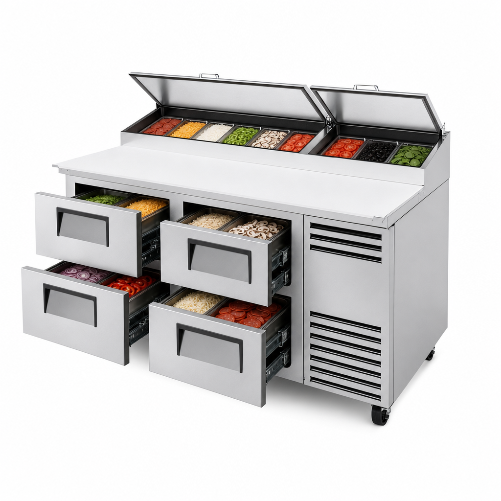 Four-Drawer Refrigerated Storage