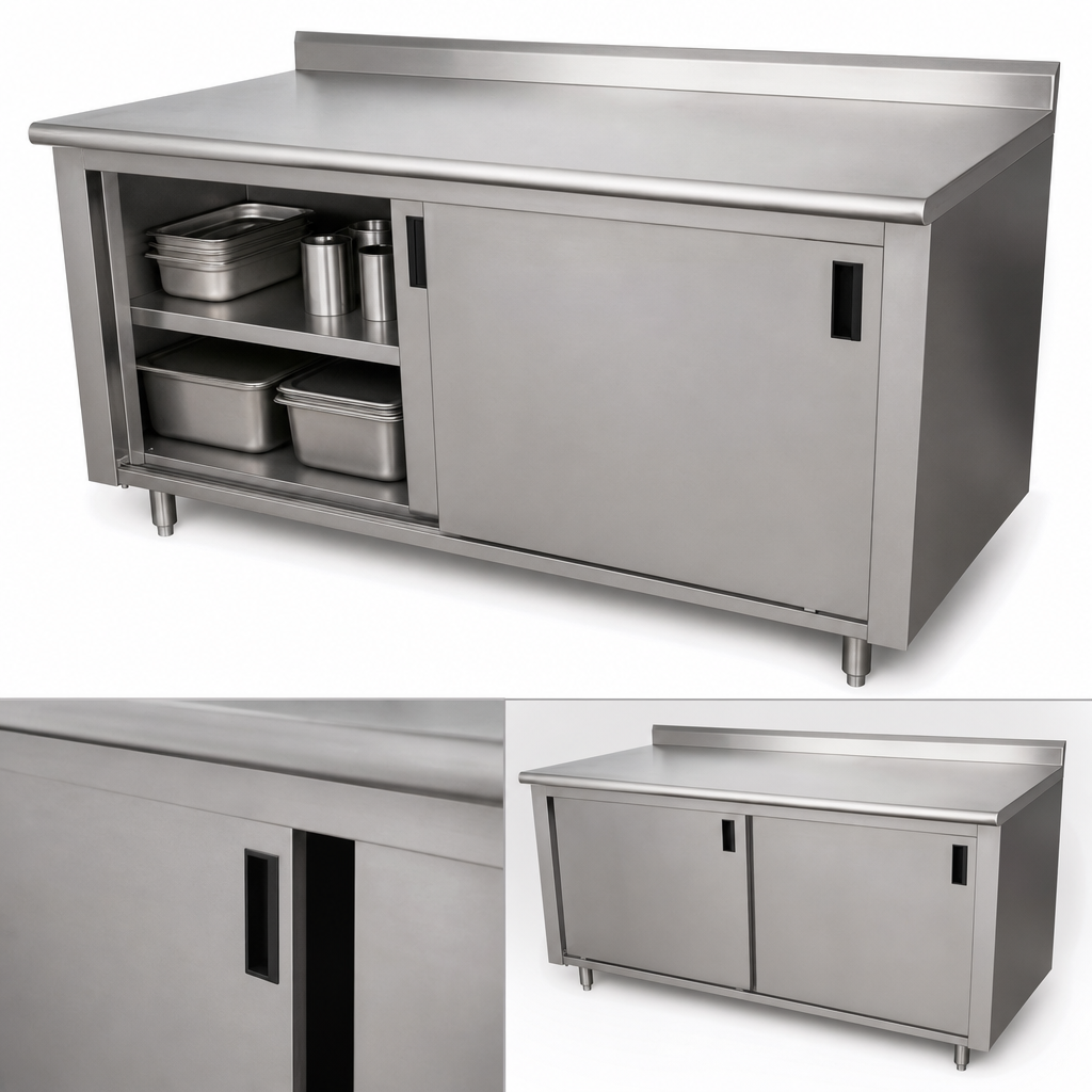 Cabinet Base with Sliding Doors