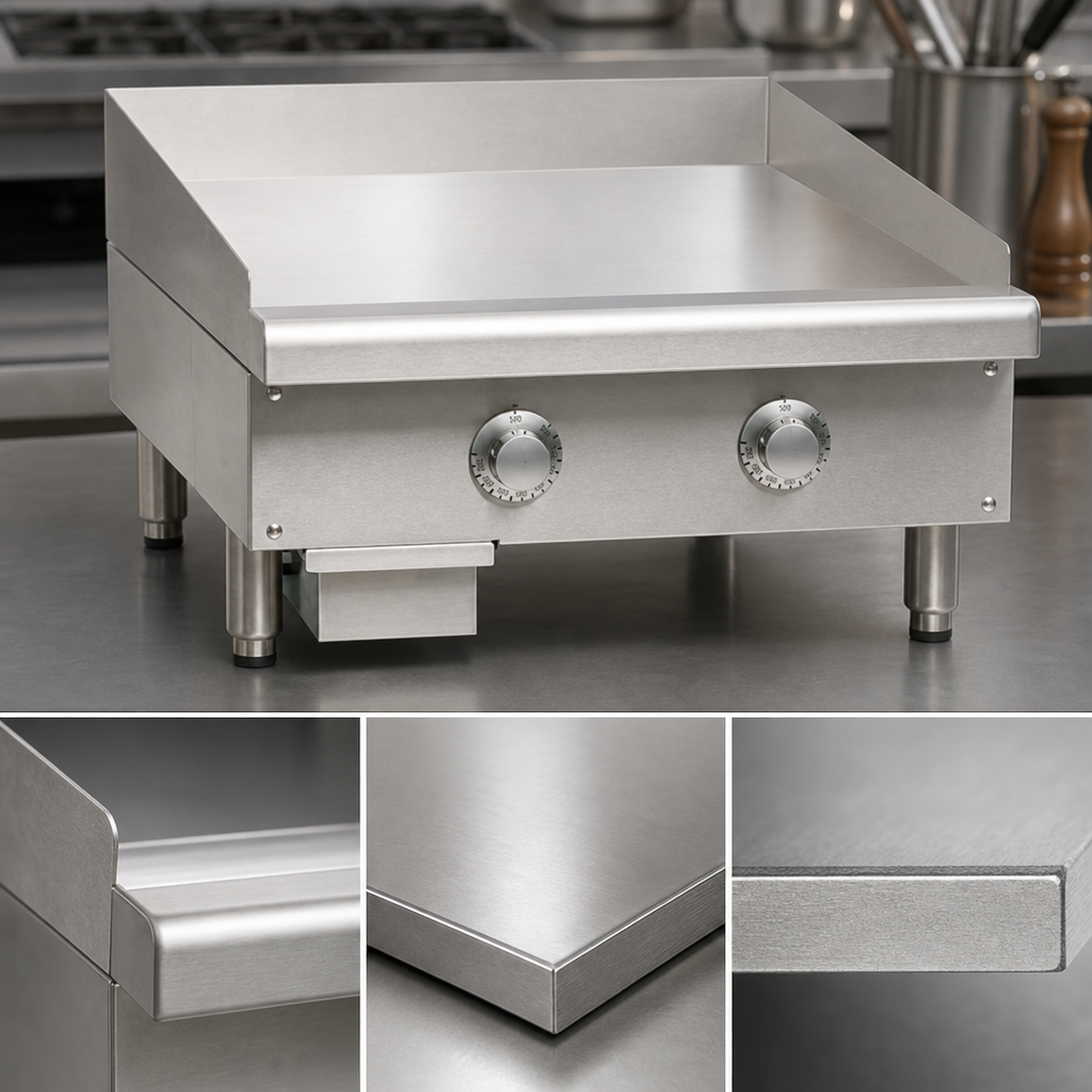 Polished Steel Griddle Plate