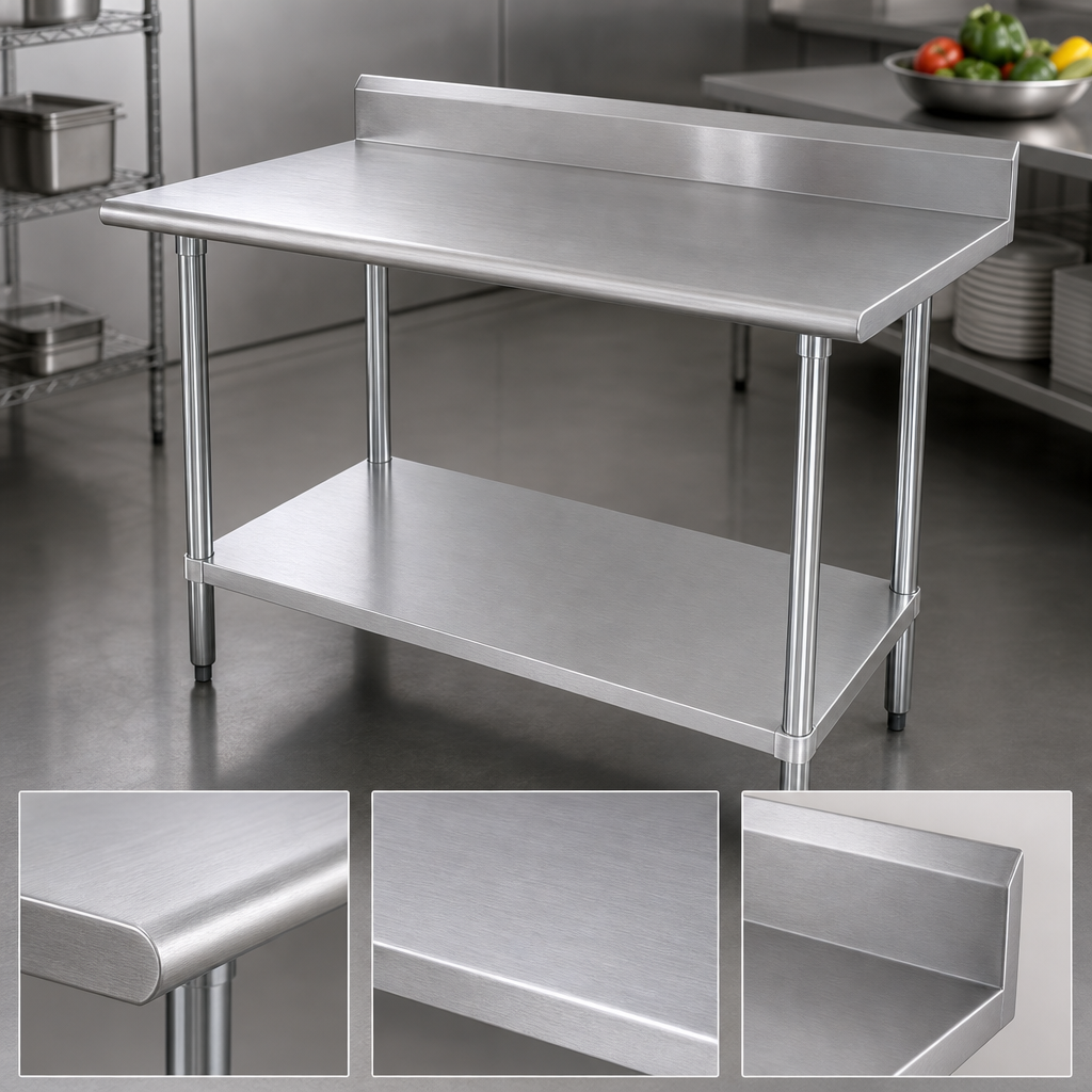 16 Gauge 304 Stainless Steel Top