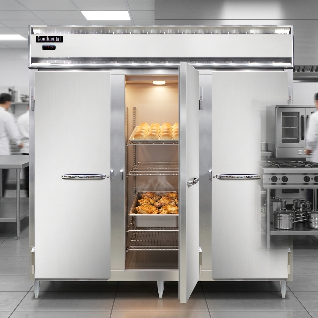 Maintain a diverse array of hot foods at precise temperatures with this versatile three-section holding cabinet.