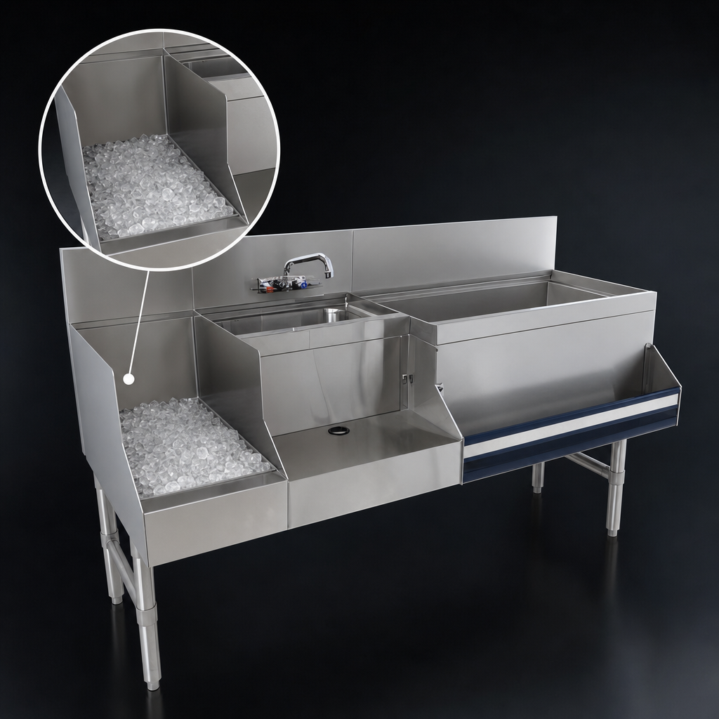 Left-Side Insulated Ice Bin