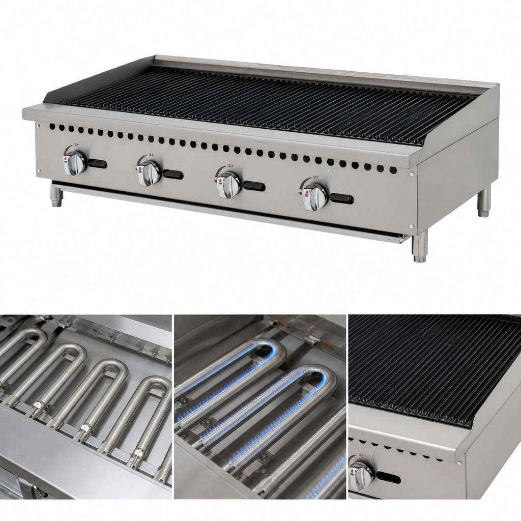 Four 35,000 BTU U-Shaped Burners
