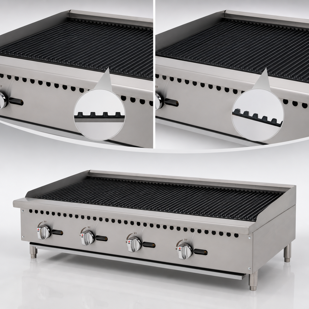Reversible Cast Iron Cooking Grates