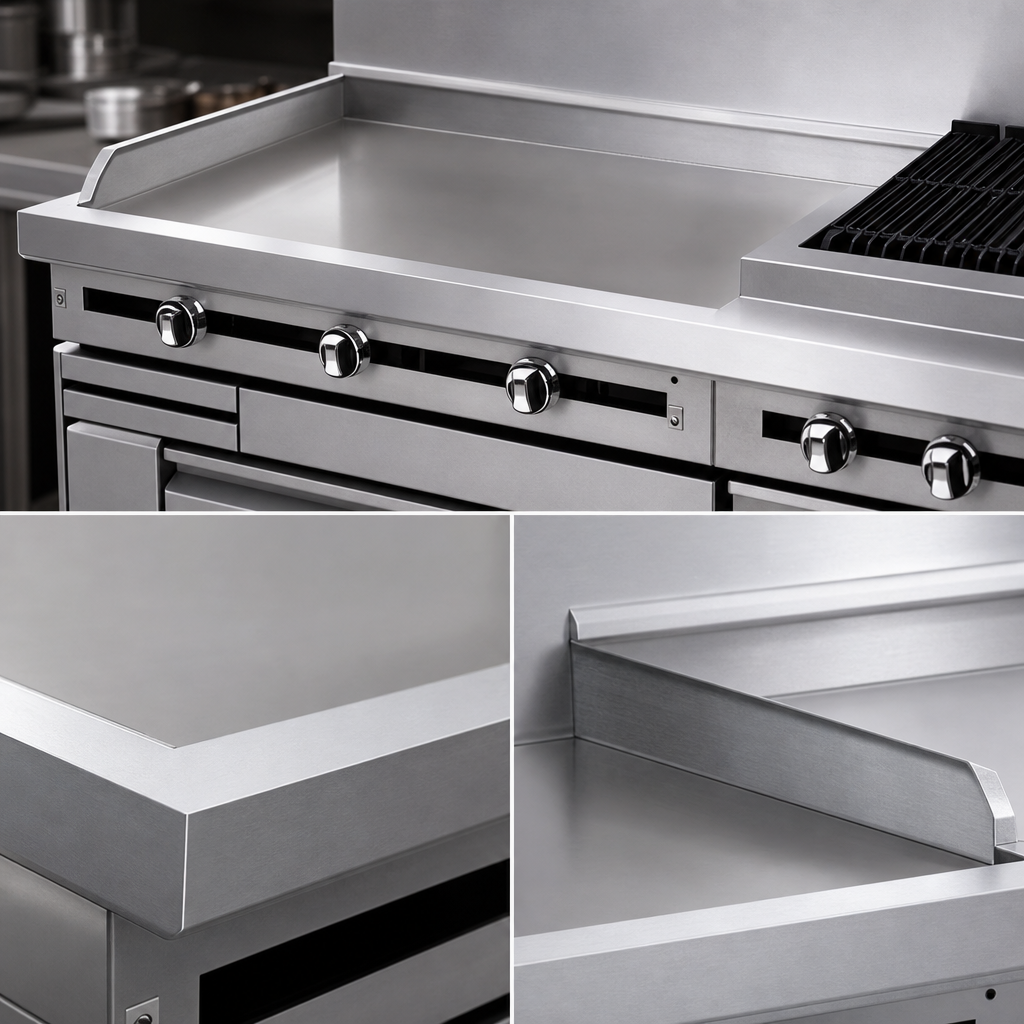 1-Inch Polished Steel Griddle Plate