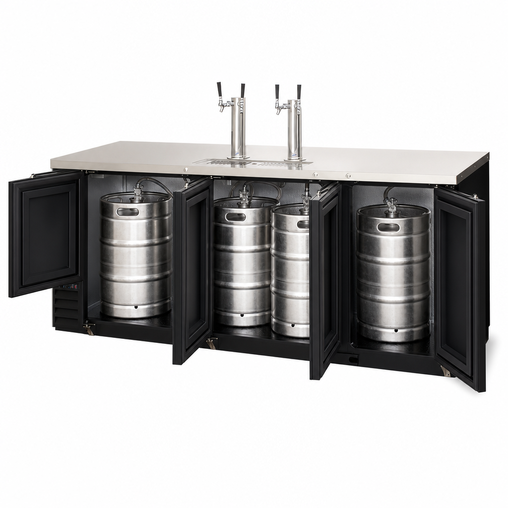 Four Half-Barrel Keg Capacity