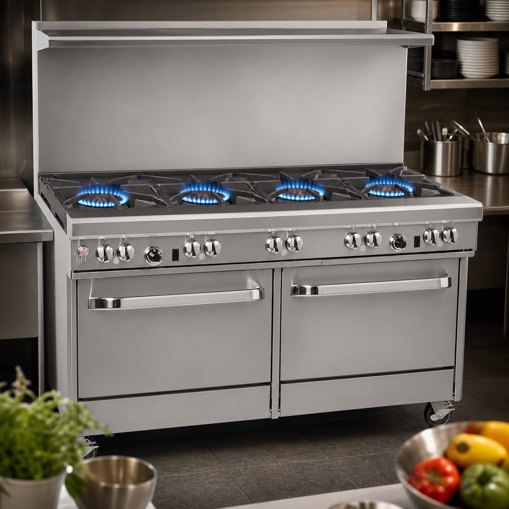 Four Non-Clog Open Burners