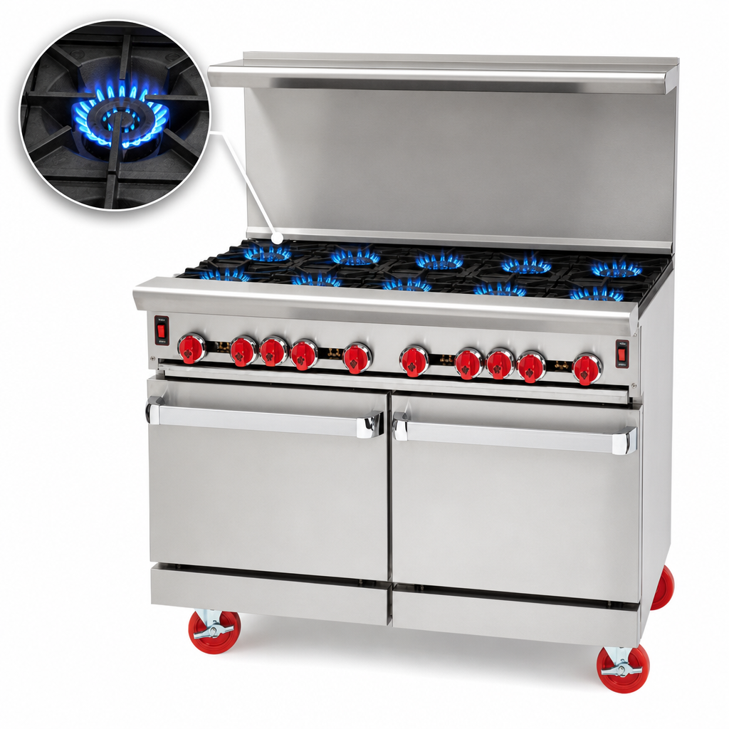 Eight Open Burners