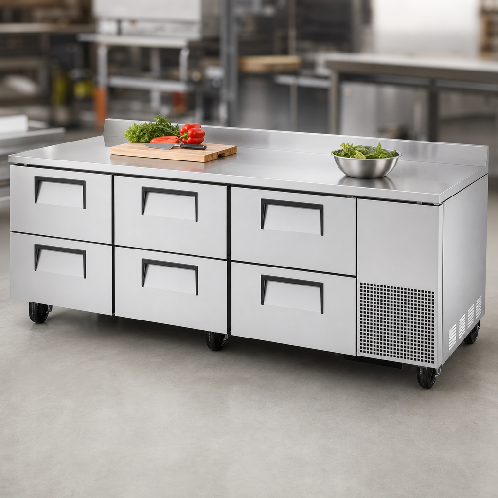 Deep Stainless Steel Worktop
