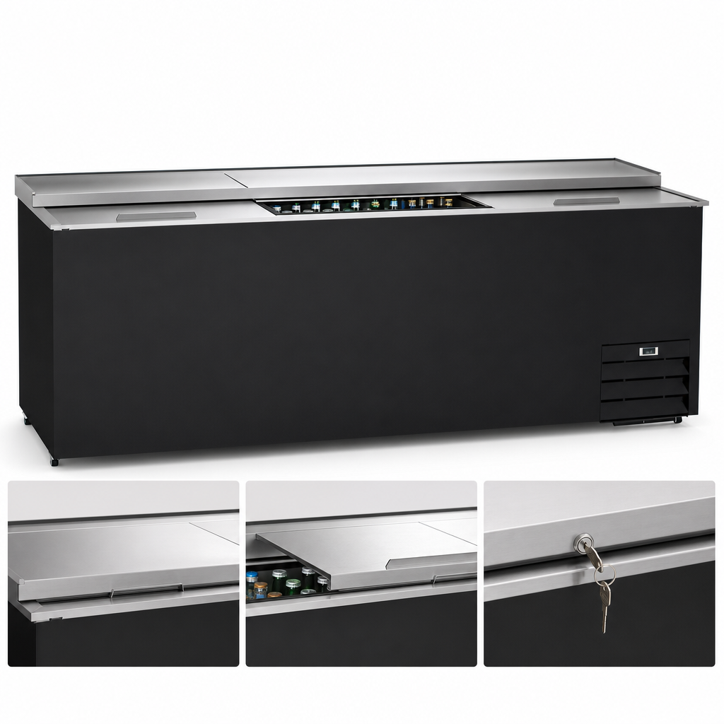 Three Lockable Sliding Lids