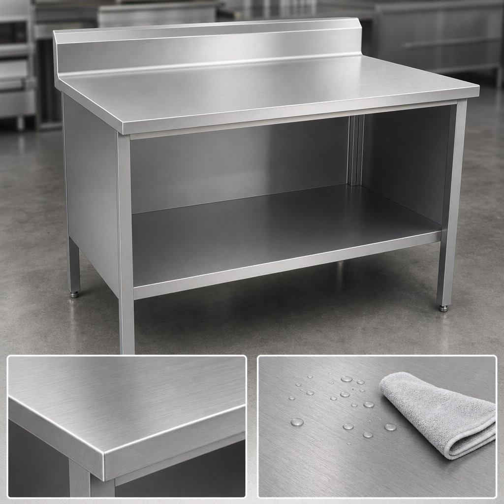 14-Gauge Stainless Steel Top