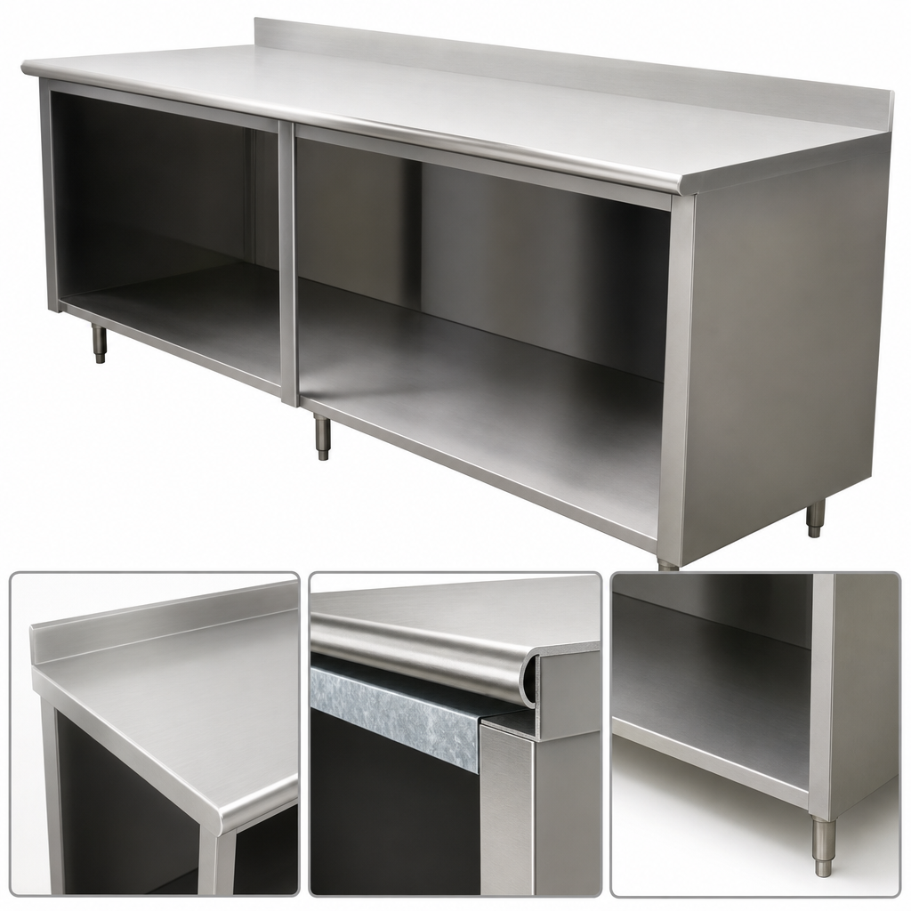 16-Gauge 304 Stainless Steel Top
