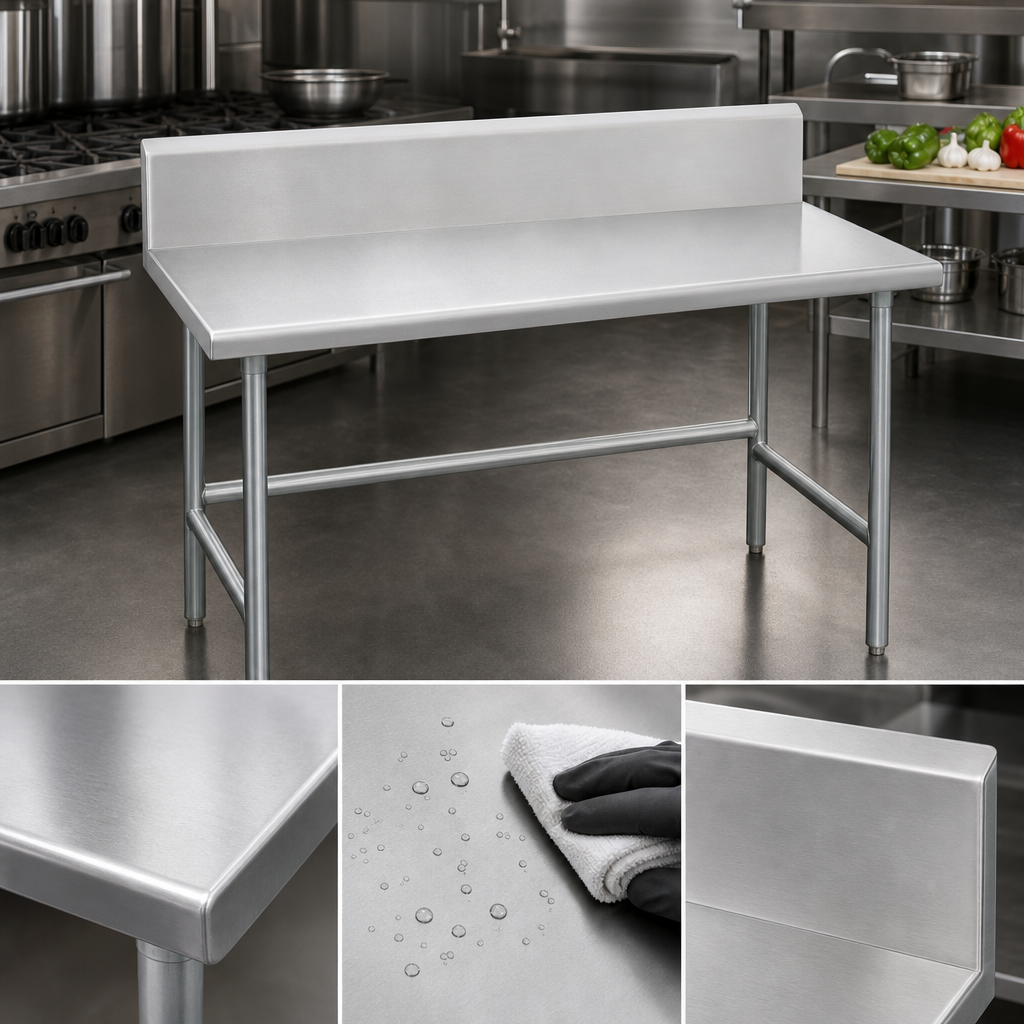 14-Gauge 304 Stainless Steel Top