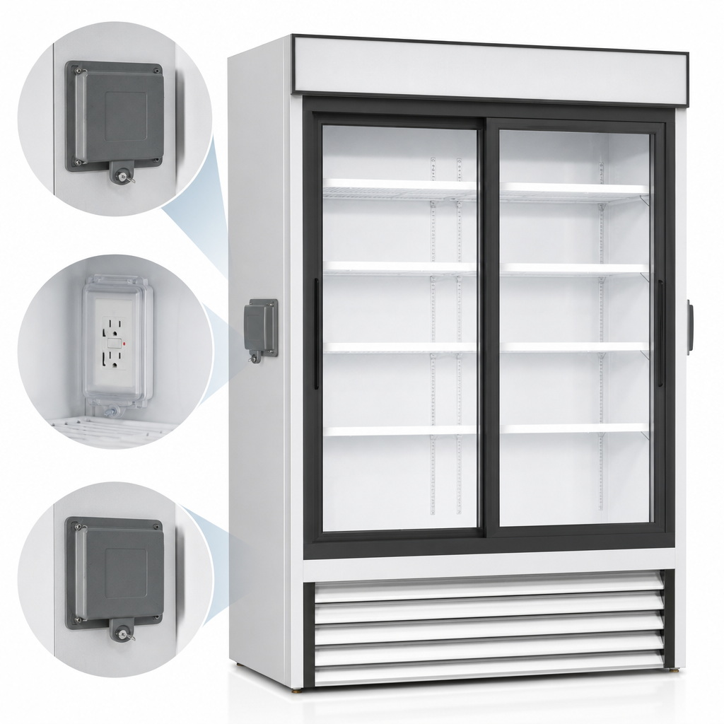 Chromatography Access Ports and GFCI Outlet