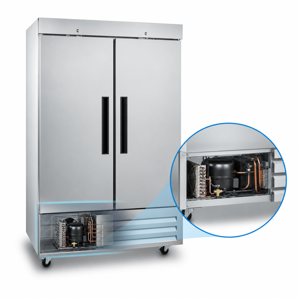 Bottom-Mounted Self-Contained Refrigeration