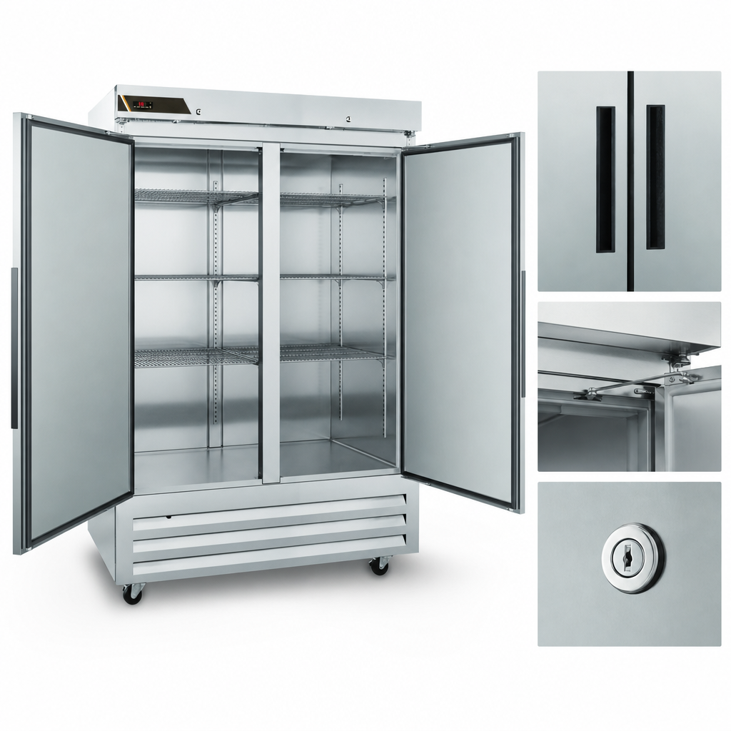 Full-Height Solid Door Configuration