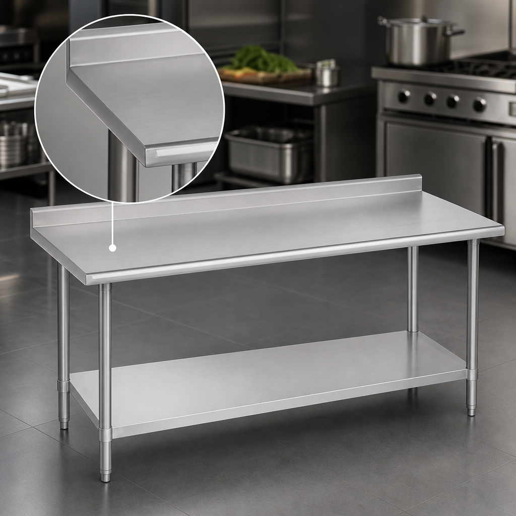 16-Gauge Stainless Steel Top