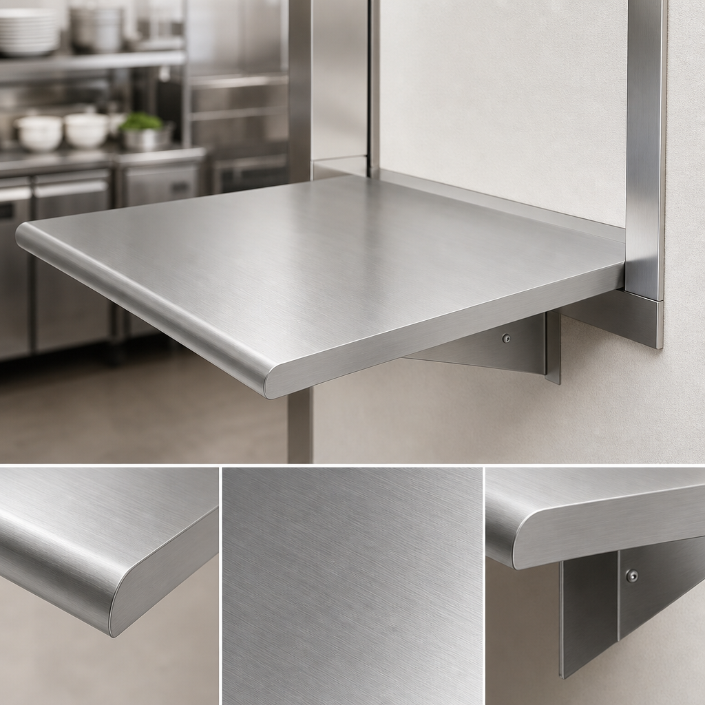 16-Gauge 304 Stainless Steel Construction