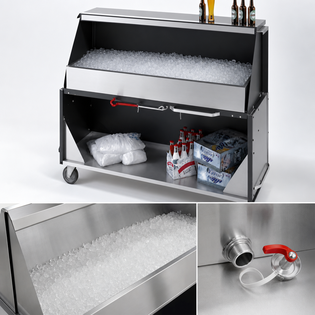 304 Stainless Steel Ice Bin