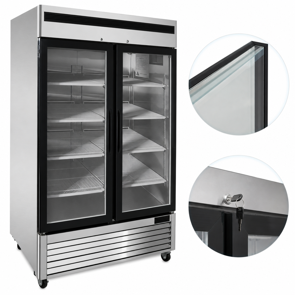 Double-Pane Glass Doors