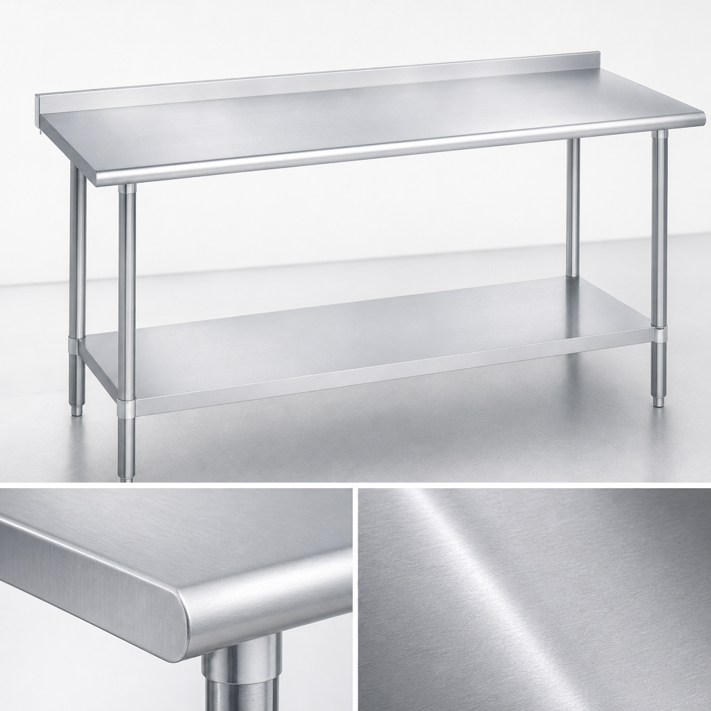 16-Gauge 300-Series Stainless Steel Top