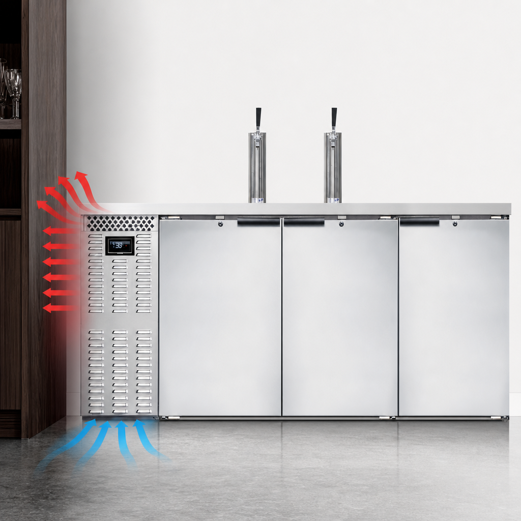 Front Breathing Refrigeration System