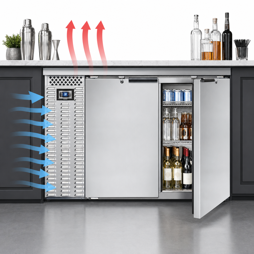 Front Breathing Refrigeration System