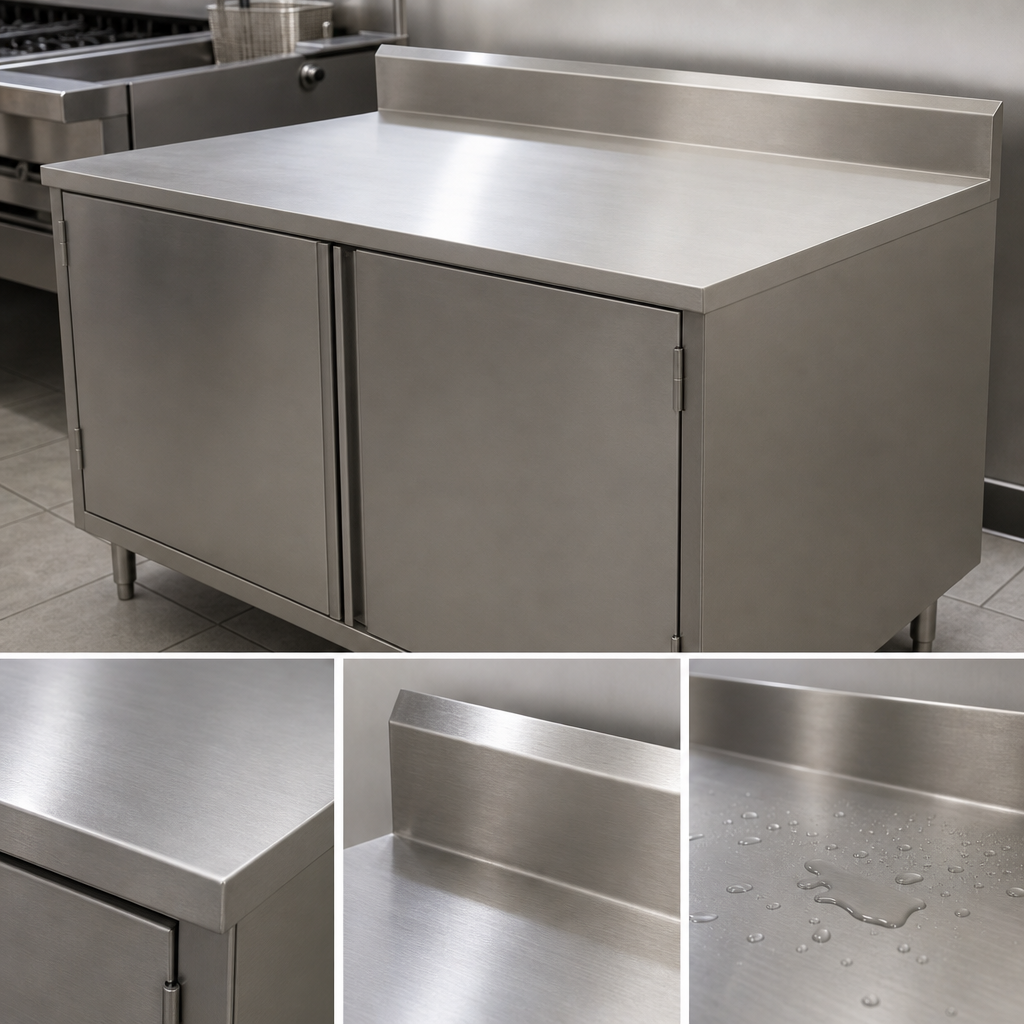 14-Gauge 304 Stainless Steel Top