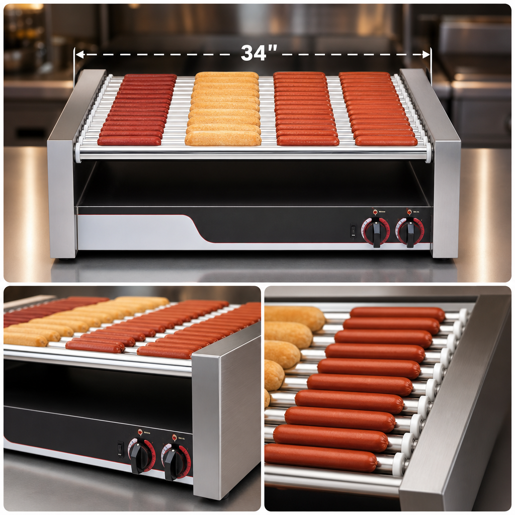 34-Inch Cooking Surface Across