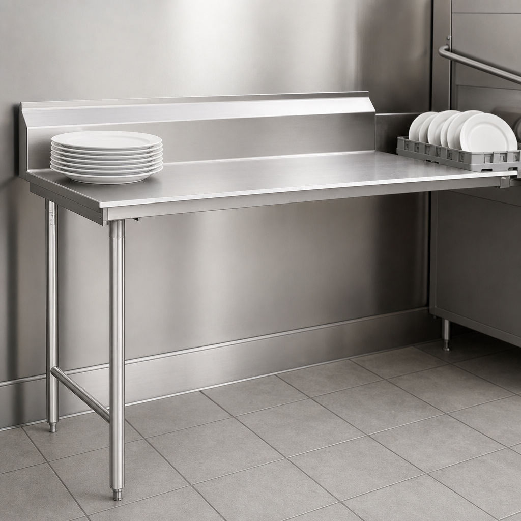 Straight Clean Dishtable Design