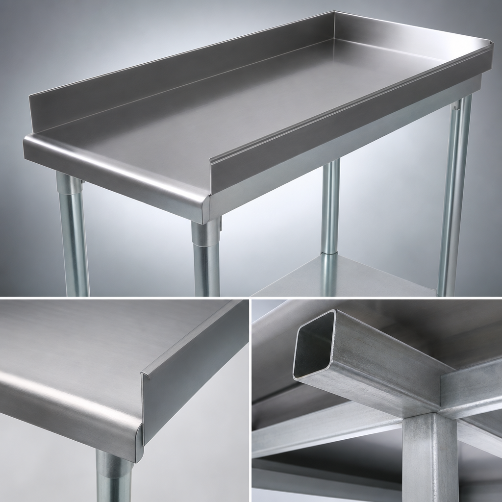 Reinforced Stainless Steel Top