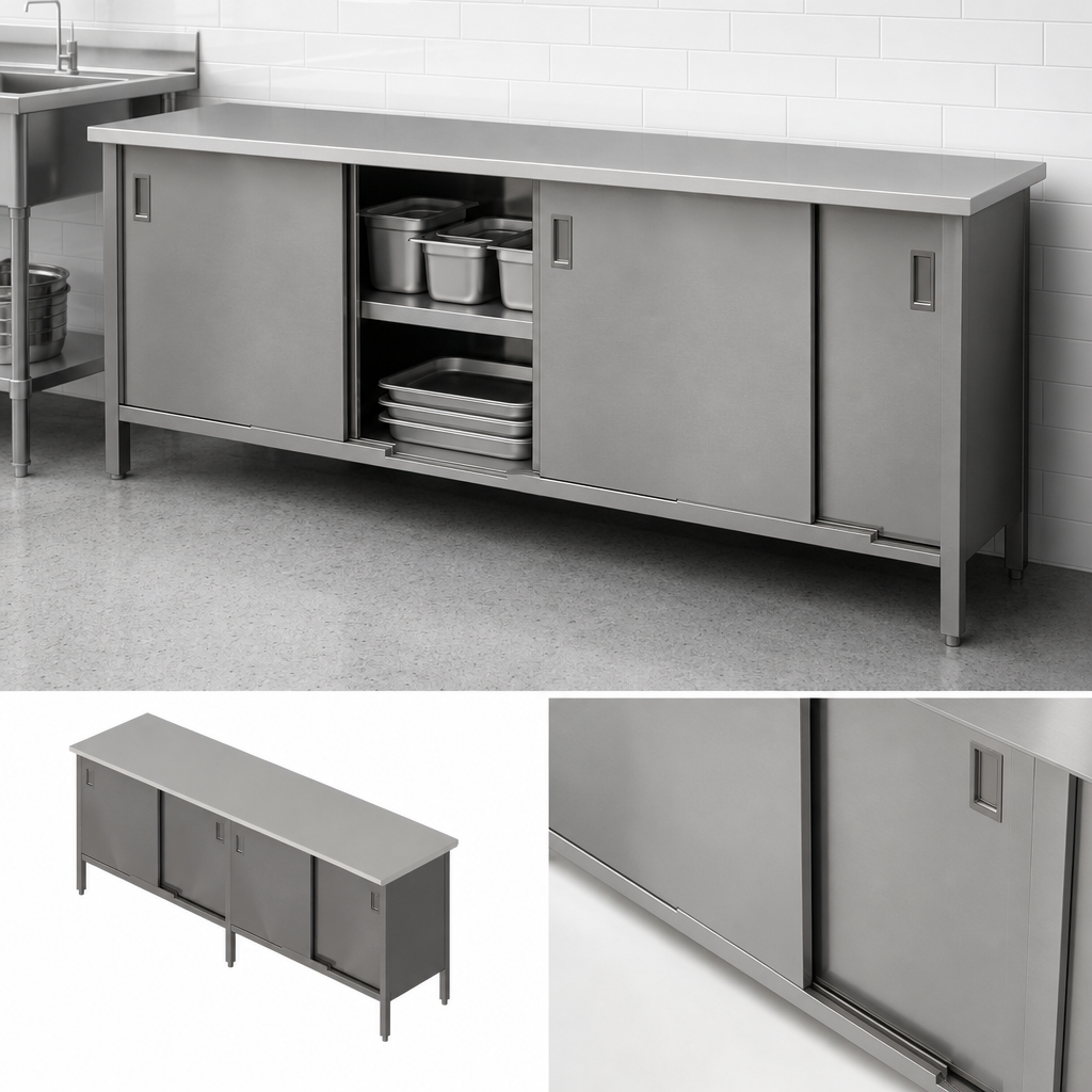 Cabinet Base with Sliding Doors