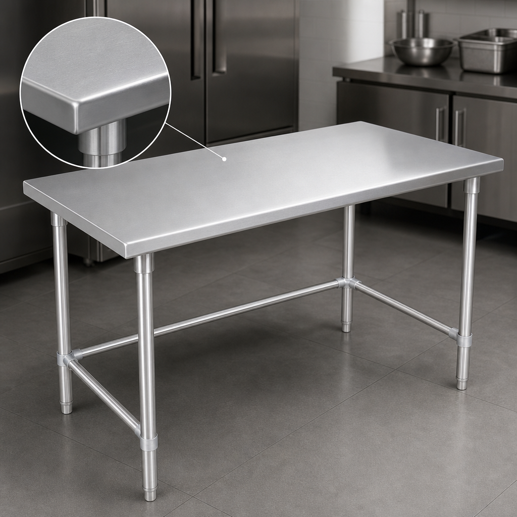 16-Gauge Stainless Steel Top