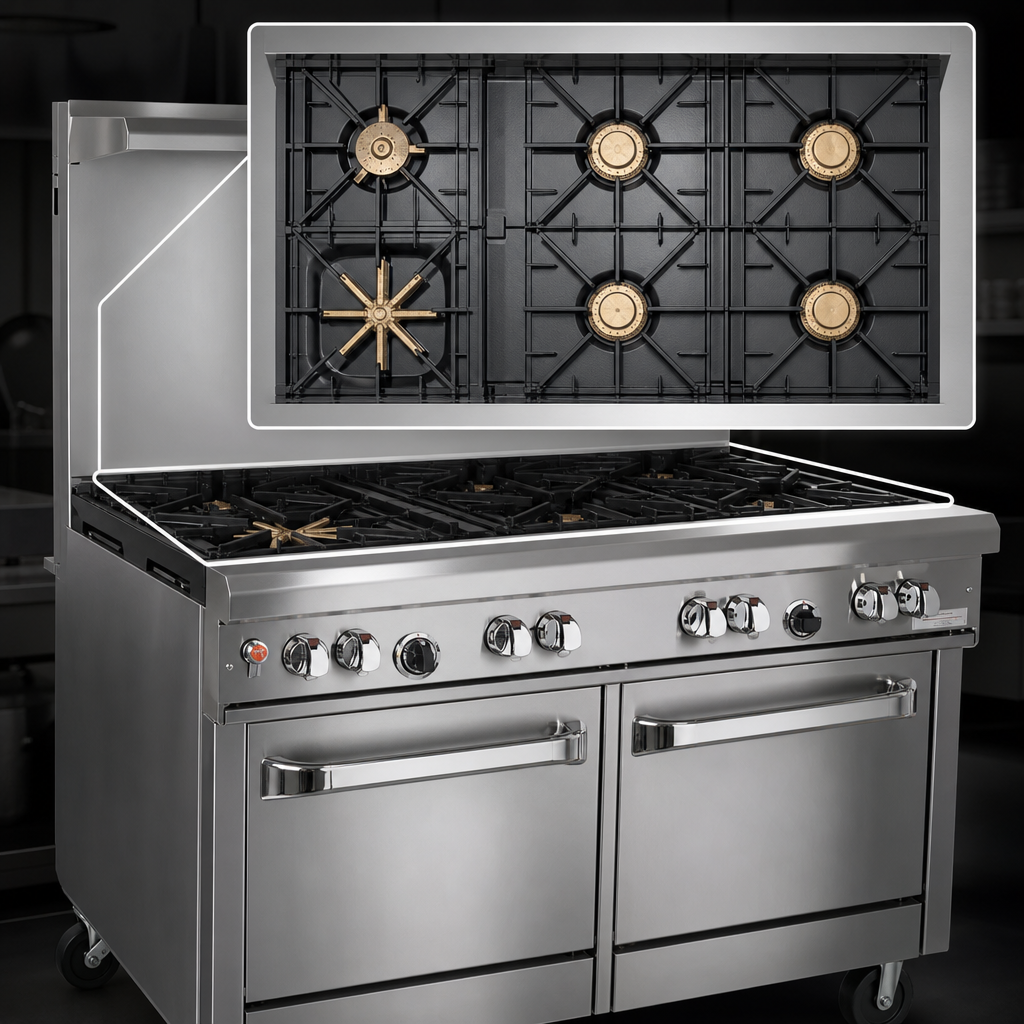 Six-Burner Top Configuration