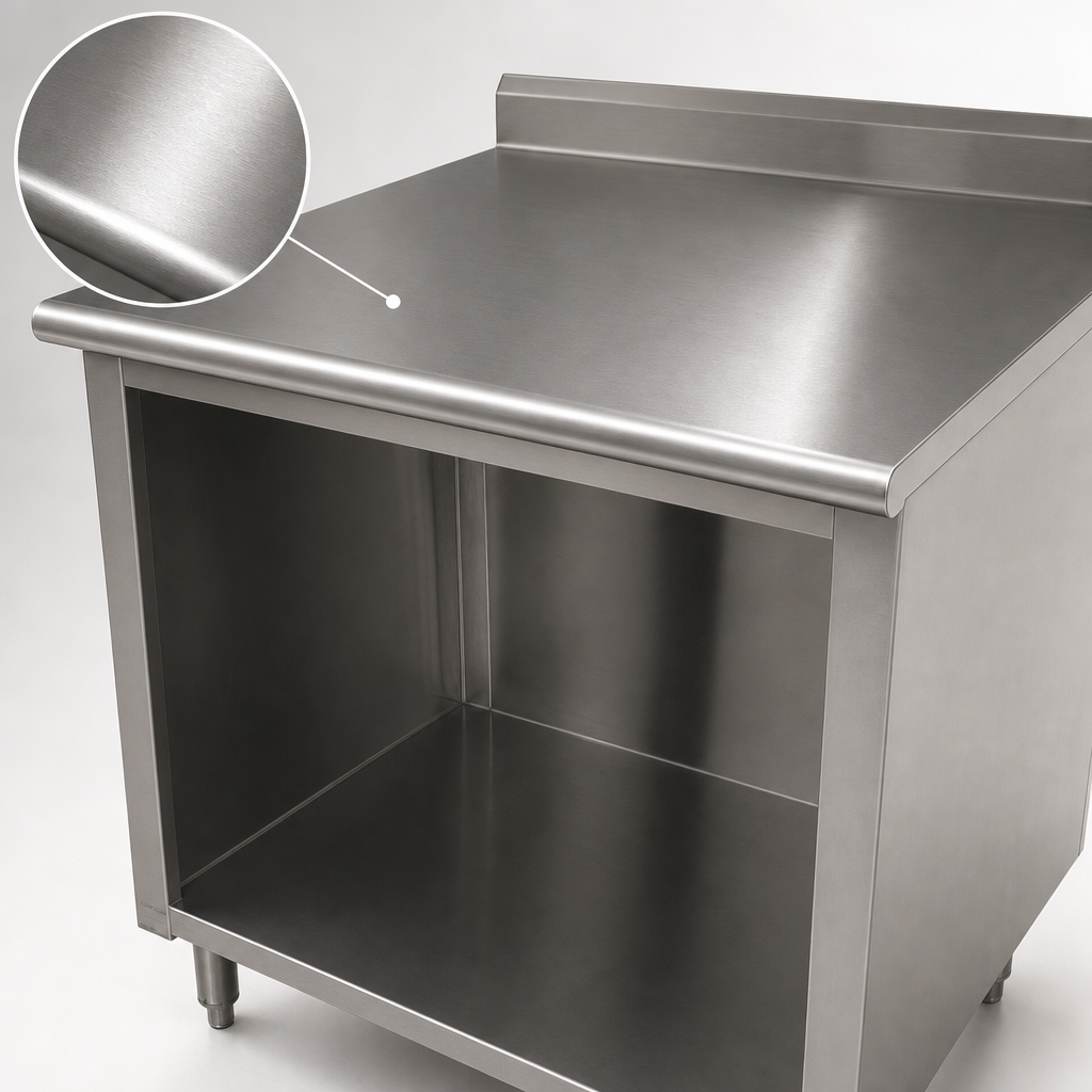 14-Gauge 304 Stainless Steel Top