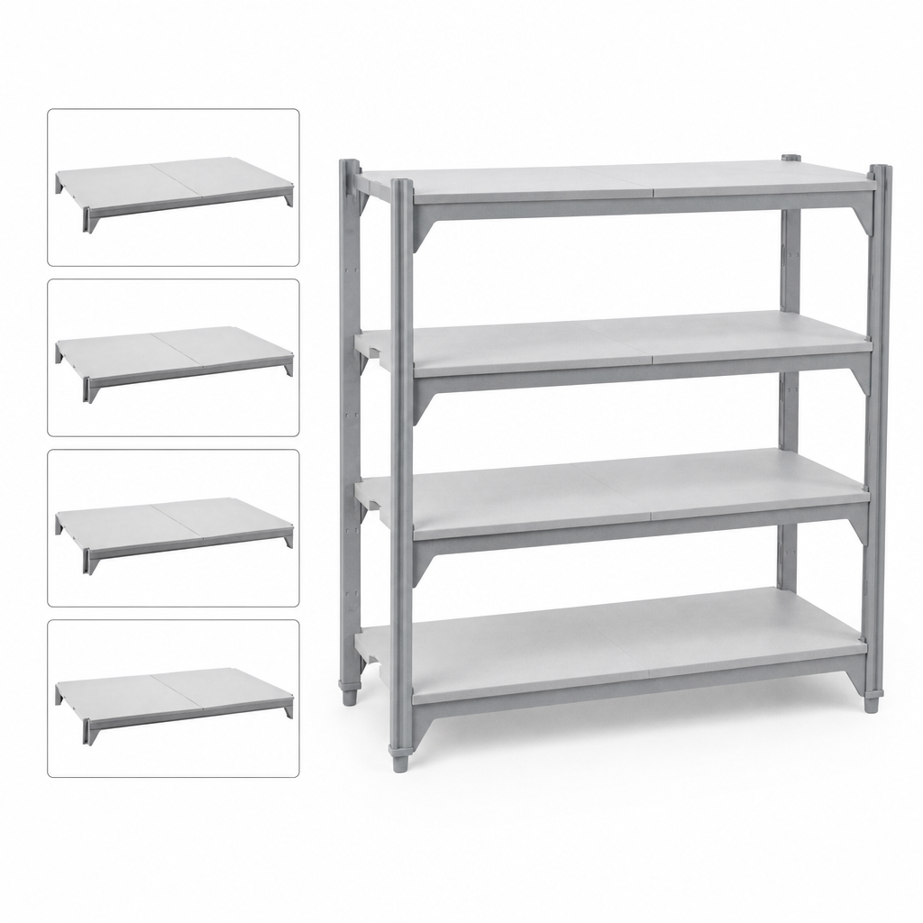 4 Solid Shelf Plates